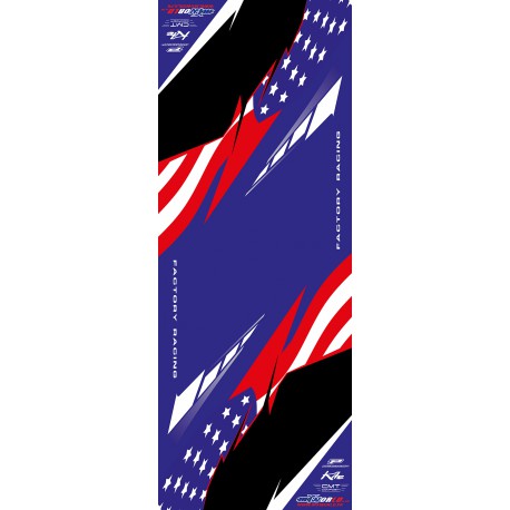 TAPIS DE SOL US BLEU