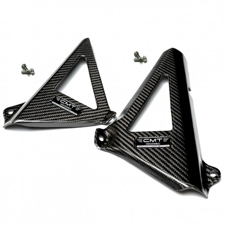 KIT DE PROTECTIONS DE RADIATEUR EN CARBONE pour KAWASAKI KXF 250 2021 - 2022 - 2023 - 2024