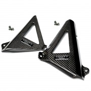 KIT DE PROTECTIONS DE RADIATEUR EN CARBONE pour KAWASAKI KXF 250 2021 - 2022 - 2023 - 2024