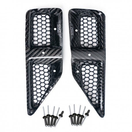 KIT DE PROTECTIONS DE RADIATEUR EN CARBONE pour HONDA CRF 450 R 2025