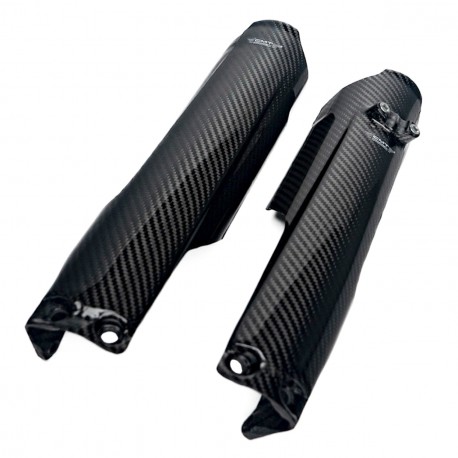 PROTECTIONS DE FOURCHE EN CARBONE pour DUCATI DESMO 450 MX